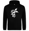 Женская толстовка (худи) Dragon Черный фото