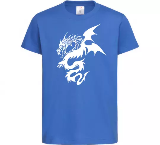Детская футболка Dragon Ярко-синий фото