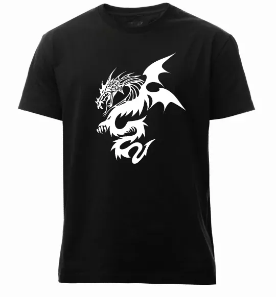 Мужская премиум футболка Dragon Черный фото