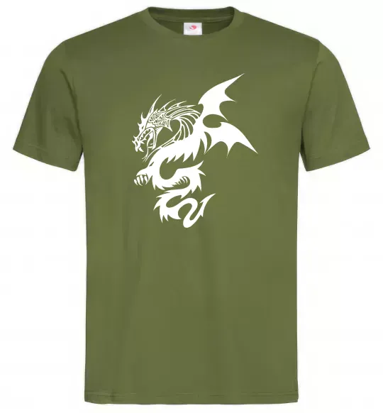Мужская футболка Dragon Оливковый фото