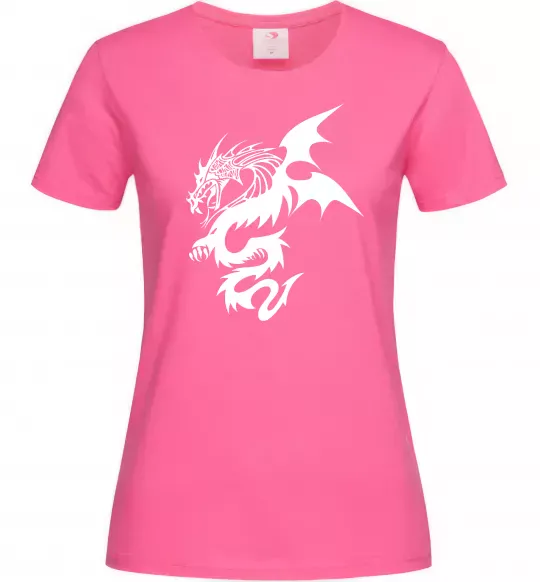 Женская футболка Dragon Ярко-розовый фото