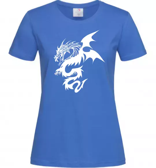 Женская футболка Dragon Ярко-синий фото