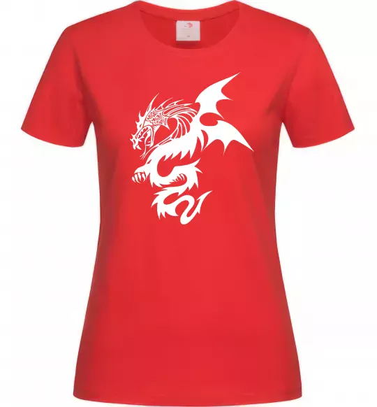 Женская футболка Dragon Красный фото