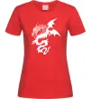 Женская футболка Dragon Красный фото