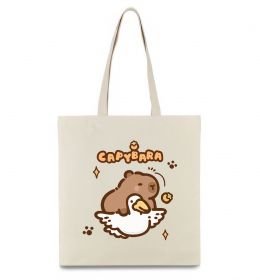 Эко-сумка Капібара з гусаком Эко-сумка Капібара з гусаком