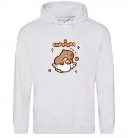 Женская толстовка (худи) Capybara Potter Белый фото