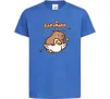 Детская футболка Капібара з гусаком Ярко-синий фото