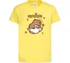 Детская футболка Капібара з гусаком Лимонный фото