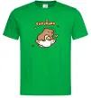 Мужская футболка Капібара з гусаком Зеленый Мужская футболка Капібара з гусаком Зеленый фото