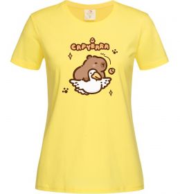 Жіноча футболка Капібара з гусаком