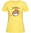 Женская футболка Капібара з гусаком Лимонный фото