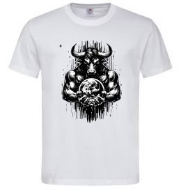 Мужская футболка Тату мінотавр знак зодіака телець Мужская футболка Тату мінотавр знак зодіака телець