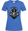 Жіноча футболка Тату мінотавр знак зодіака телець Яскраво-синій фото