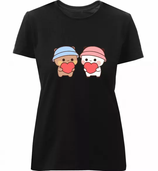 Женская премиум футболка МіміМішки Черный фото