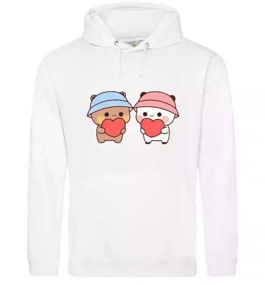 Чоловіча толстовка (худі) МіміМішки Білий фото