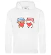 Чоловіча толстовка (худі) МіміМішки Білий фото