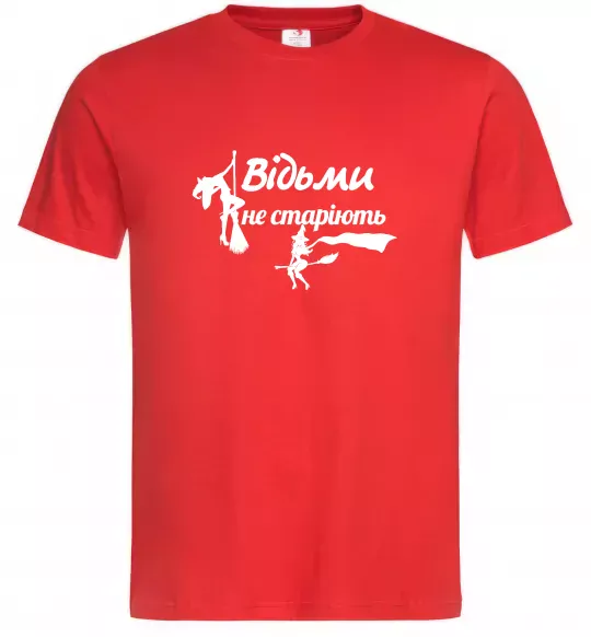Мужская футболка Відьми не старіють Красный фото