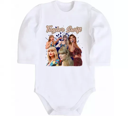 Дитячий бодік Тейлор Свіфт Білий фото
