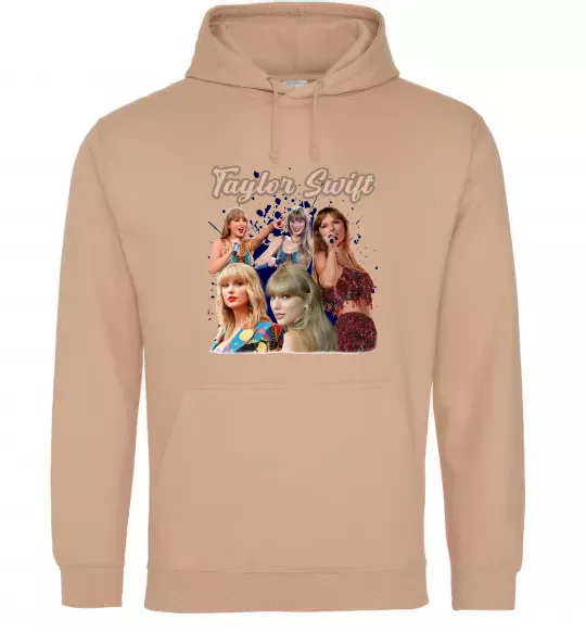 Женская толстовка (худи) Тейлор Свіфт Песочный фото