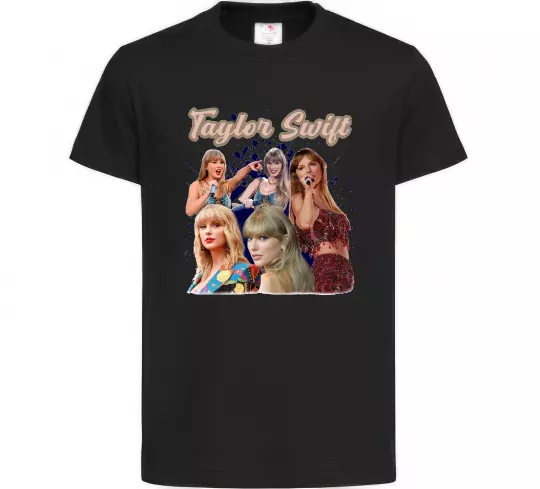 Дитяча футболка Тейлор Свіфт Чорний фото