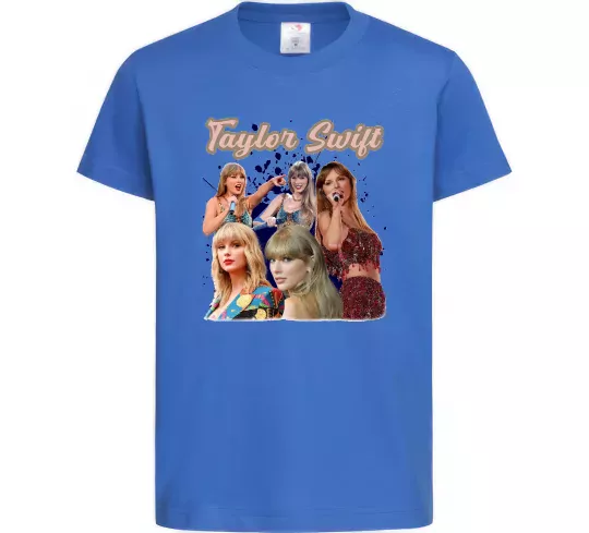 Дитяча футболка Тейлор Свіфт Яскраво-синій фото