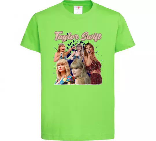 Дитяча футболка Тейлор Свіфт Лаймовий фото