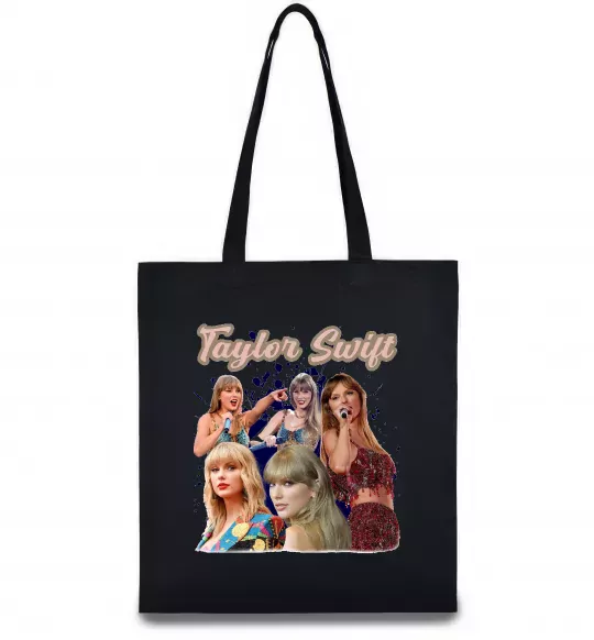 Еко-сумка Тейлор Свіфт Чорний фото