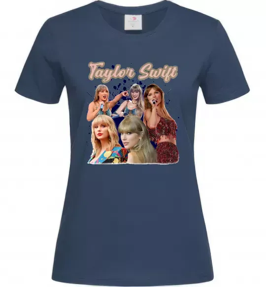 Женская футболка Тейлор Свіфт Темно-синий фото