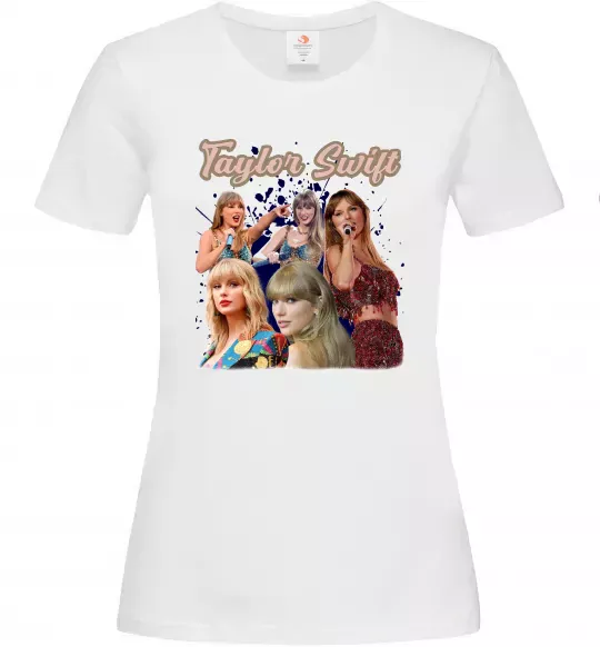 Женская футболка Тейлор Свіфт Белый фото