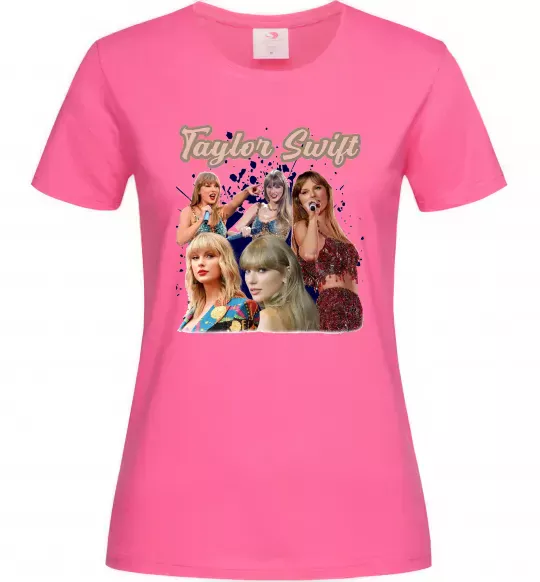 Женская футболка Тейлор Свіфт Ярко-розовый фото