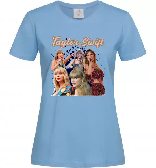 Женская футболка Тейлор Свіфт Голубой фото