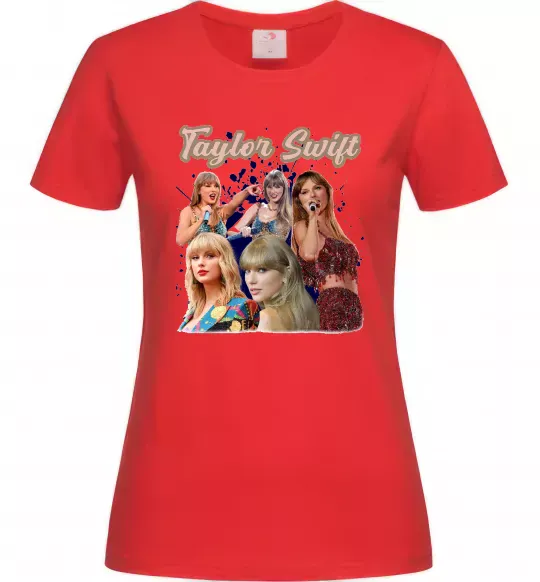 Женская футболка Тейлор Свіфт Красный фото