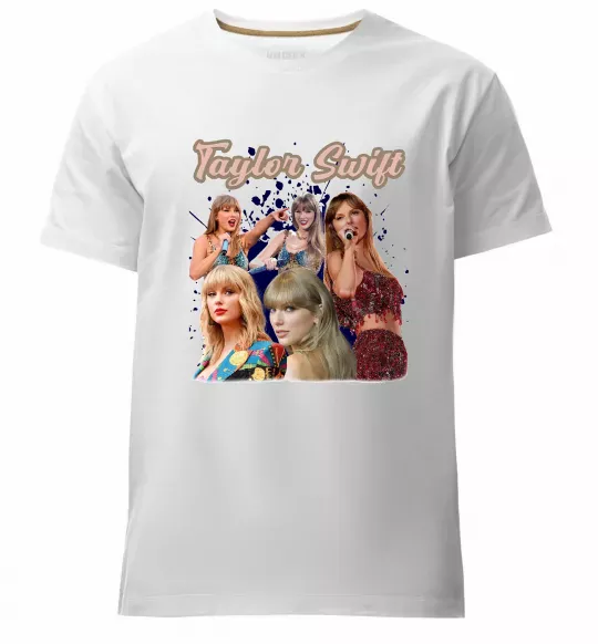 Мужская премиум футболка Тейлор Свіфт Белый фото