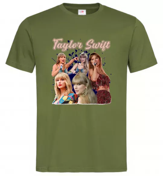 Чоловіча футболка Тейлор Свіфт Оливковий фото