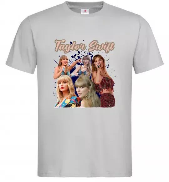 Чоловіча футболка Тейлор Свіфт Сірий фото