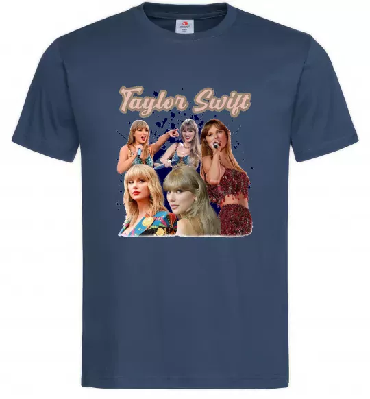 Чоловіча футболка Тейлор Свіфт Темно-синій фото