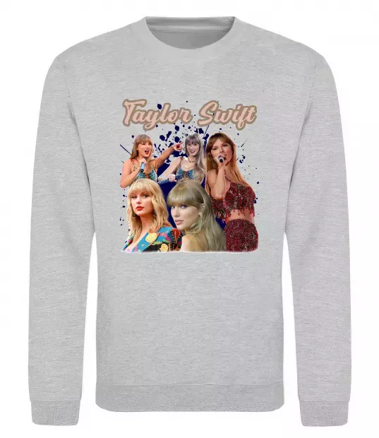 Свитшот Тейлор Свіфт Серый меланж фото