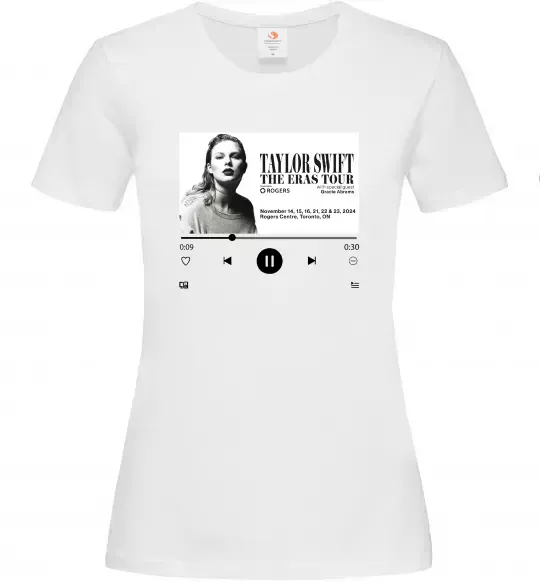 Жіноча футболка Taylor Swift player Білий фото