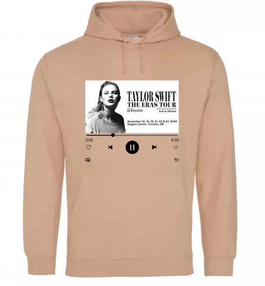 Чоловіча толстовка (худі) Taylor Swift player Пісочний фото