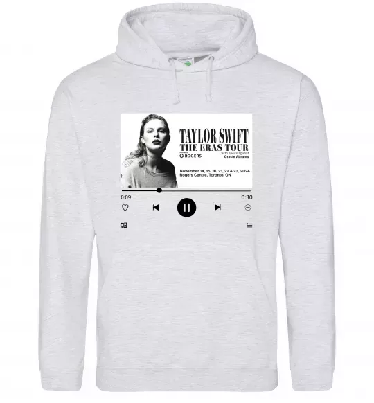 Жіноча толстовка (худі) Taylor Swift player Сірий меланж фото