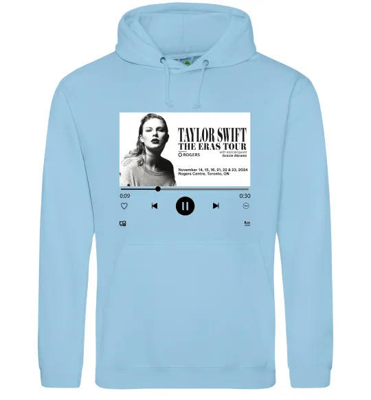 Жіноча толстовка (худі) Taylor Swift player Блакитний фото