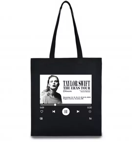 Еко-сумка Taylor Swift player Чорний фото