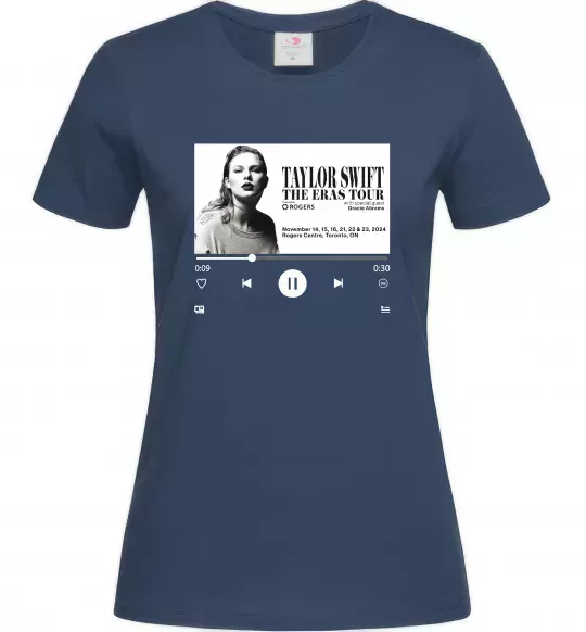 Жіноча футболка Taylor Swift player Темно-синій фото