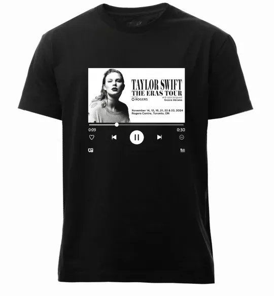 Мужская премиум футболка Taylor Swift player Черный фото