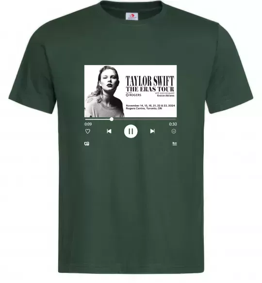 Чоловіча футболка Taylor Swift player Темно-зелений фото