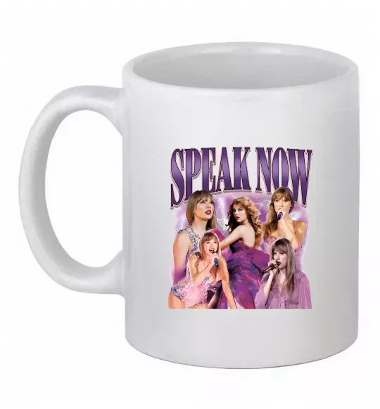 Чашка керамическая Taylor Swift Speak now Белый фото