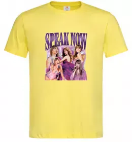 Мужская футболка Taylor Swift Speak now Лимонный фото