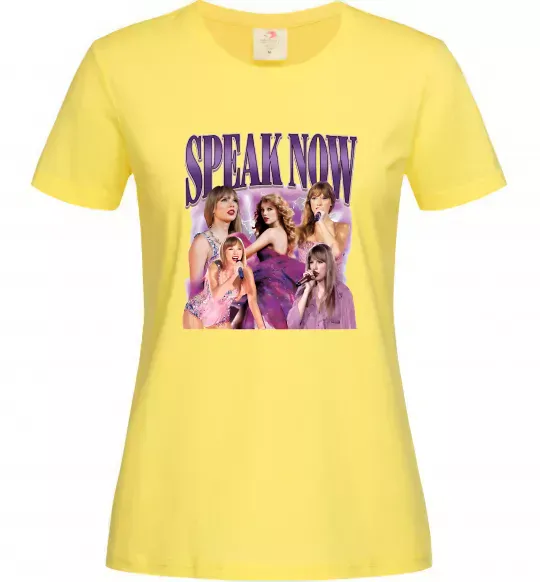 Женская футболка Taylor Swift Speak now Лимонный фото