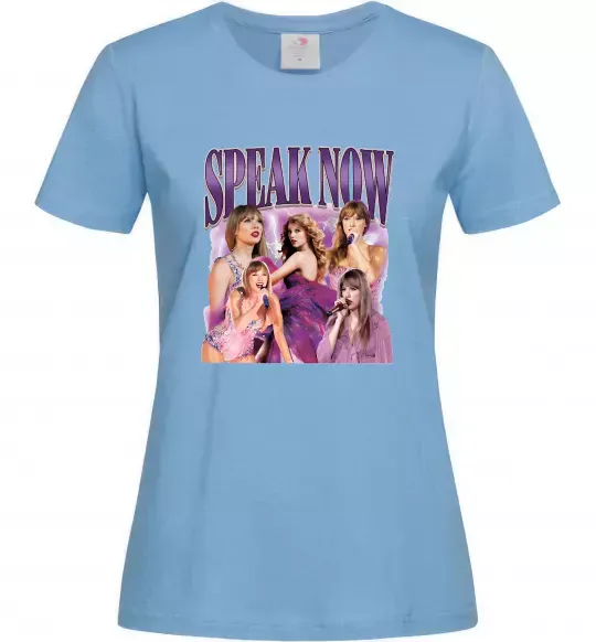 Женская футболка Taylor Swift Speak now Голубой фото