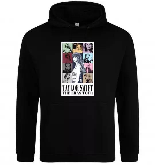 Чоловіча толстовка (худі) Taylor Swift The Eras tour Чорний фото